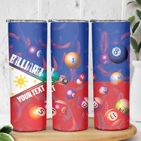 Personalised Philippines Billiards Skinny Tumbler Cue With Balls Flag Style LT14 - Polynesian Pride