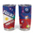 Personalised Philippines Billiards Tumbler Cup Cue With Balls Flag Style - Polynesian Pride
