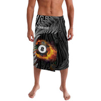 Personalised New Zealand Billiards Lavalava Maori Fern On Fire 8 Ball - Polynesian Pride