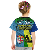 Malampa Fiji Day Kid T Shirt Together We Grow Proud Polynesian Tapa Artsy LT14 - Polynesian Pride