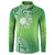Polynesia Depression Awareness Button Sweatshirt Sunflower Green Ribbons Polynesian Tattoo