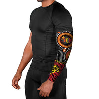 Celebrating 50 Years Papua New Guinea Arm Sleeves Aboriginal Mix Papuan Pattern LT14 - Polynesian Pride
