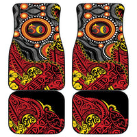 Celebrating 50 Years Papua New Guinea Car Mats Aboriginal Mix Papuan Pattern LT14 - Polynesian Pride