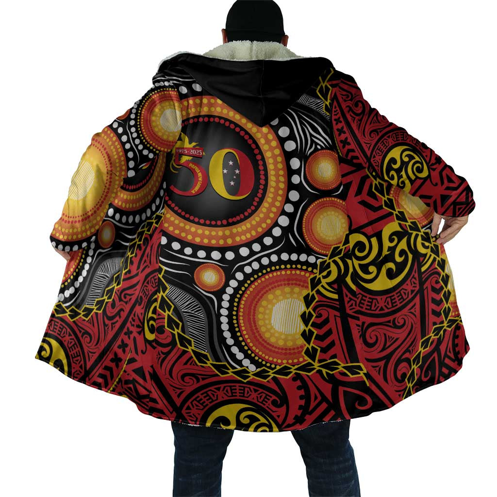 Celebrating 50 Years Papua New Guinea Cloak Aboriginal Mix Papuan Pattern - Polynesian Pride