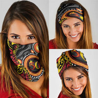 Celebrating 50 Years Papua New Guinea Neck Gaiter Aboriginal Mix Papuan Pattern LT14 - Polynesian Pride