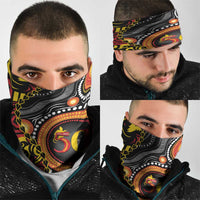 Celebrating 50 Years Papua New Guinea Neck Gaiter Aboriginal Mix Papuan Pattern LT14 - Polynesian Pride