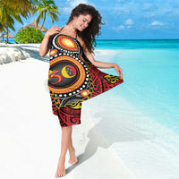 Celebrating 50 Years Papua New Guinea Sarong Aboriginal Mix Papuan Pattern LT14 - Polynesian Pride