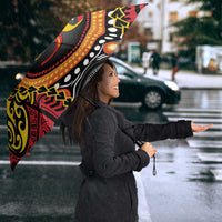 Celebrating 50 Years Papua New Guinea Umbrella Aboriginal Mix Papuan Pattern - Polynesian Pride