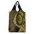 Vanuatu Grocery Bag Hibisus Polynesian Pattern Gold - Polynesian Pride