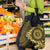 Vanuatu Grocery Bag Hibisus Polynesian Pattern Gold - Polynesian Pride