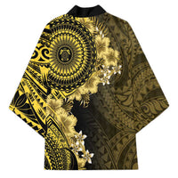 Vanuatu Kimono Hibisus Polynesian Pattern Gold - Polynesian Pride