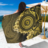 Vanuatu Sarong Hibisus Polynesian Pattern Gold LT14 One Size 44 x 66 inches Gold - Polynesian Pride