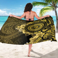 Vanuatu Sarong Hibisus Polynesian Pattern Gold LT14 - Polynesian Pride