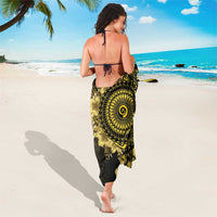 Vanuatu Sarong Hibisus Polynesian Pattern Gold LT14 - Polynesian Pride