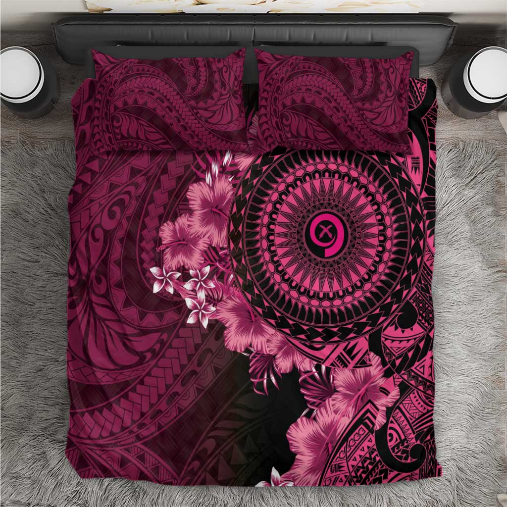 Vanuatu Bedding Set Hibisus Polynesian Pattern Pink LT14 Pink - Polynesian Pride