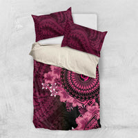 Vanuatu Bedding Set Hibisus Polynesian Pattern Pink LT14 US Twin 172cm x 218cm Pink - Polynesian Pride