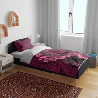Vanuatu Bedding Set Hibisus Polynesian Pattern Pink LT14 - Polynesian Pride