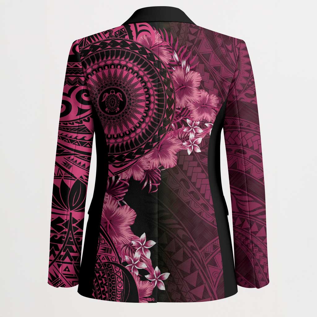 Vanuatu Blazer Hibisus Polynesian Pattern Pink LT14 - Polynesian Pride