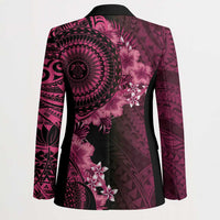 Vanuatu Blazer Hibisus Polynesian Pattern Pink LT14 - Polynesian Pride