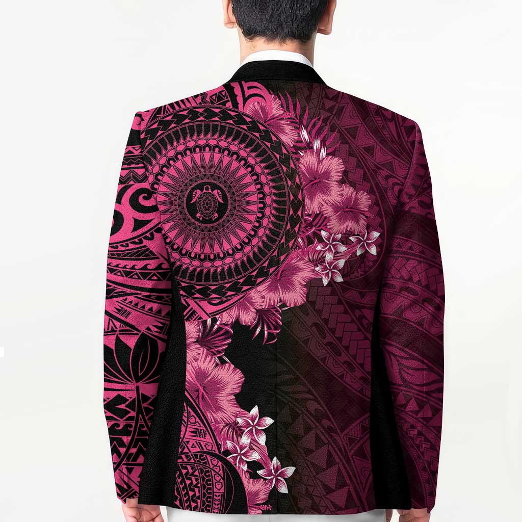 Vanuatu Blazer Hibisus Polynesian Pattern Pink LT14 - Polynesian Pride