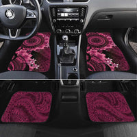 Vanuatu Car Mats Hibisus Polynesian Pattern Pink LT14 Set 4pcs Pink - Polynesian Pride