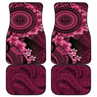Vanuatu Car Mats Hibisus Polynesian Pattern Pink LT14 - Polynesian Pride