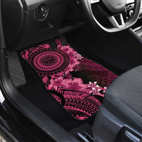 Vanuatu Car Mats Hibisus Polynesian Pattern Pink LT14 - Polynesian Pride