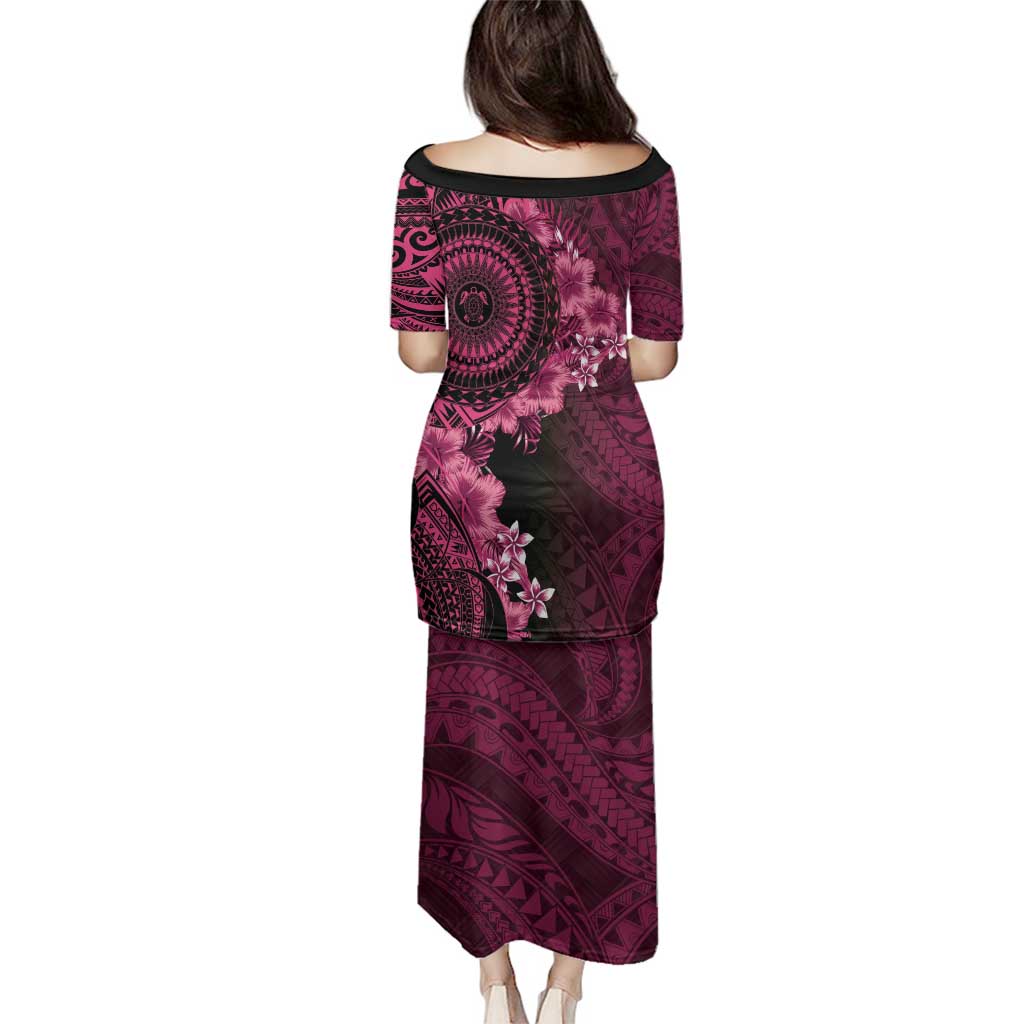 Vanuatu Family Matching Puletasi and Hawaiian Shirt Hibisus Polynesian Pattern Pink - Polynesian Pride