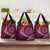 Vanuatu Grocery Bag Hibisus Polynesian Pattern Pink - Polynesian Pride