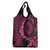 Vanuatu Grocery Bag Hibisus Polynesian Pattern Pink - Polynesian Pride