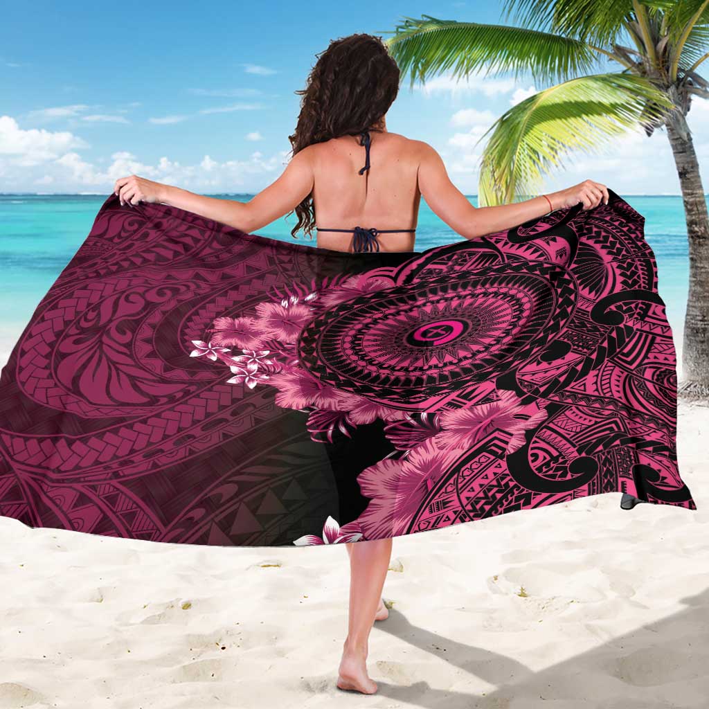 Vanuatu Sarong Hibisus Polynesian Pattern Pink LT14 - Polynesian Pride