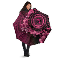 Vanuatu Umbrella Hibisus Polynesian Pattern Pink - Polynesian Pride