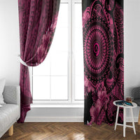 Vanuatu Window Curtain Hibisus Polynesian Pattern Pink LT14 - Polynesian Pride
