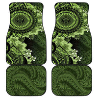 Vanuatu Car Mats Hibisus Polynesian Pattern Green LT14 - Polynesian Pride