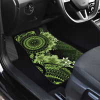 Vanuatu Car Mats Hibisus Polynesian Pattern Green LT14 - Polynesian Pride