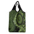 Vanuatu Grocery Bag Hibisus Polynesian Pattern Green - Polynesian Pride