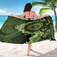 Vanuatu Sarong Hibisus Polynesian Pattern Green LT14 - Polynesian Pride