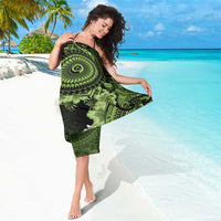 Vanuatu Sarong Hibisus Polynesian Pattern Green LT14 - Polynesian Pride