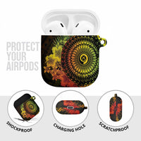 Vanuatu AirPods Case Hibisus Polynesian Pattern Reggae - Polynesian Pride