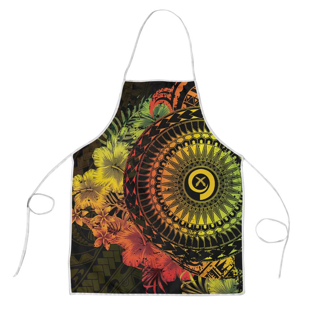 Vanuatu Apron Hibisus Polynesian Pattern Reggae - Polynesian Pride
