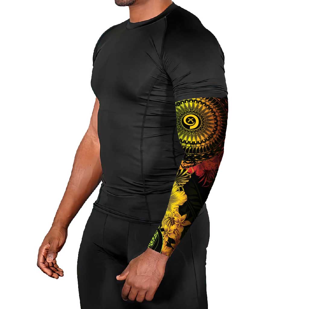 Vanuatu Arm Sleeves Hibisus Polynesian Pattern Reggae LT14 - Polynesian Pride