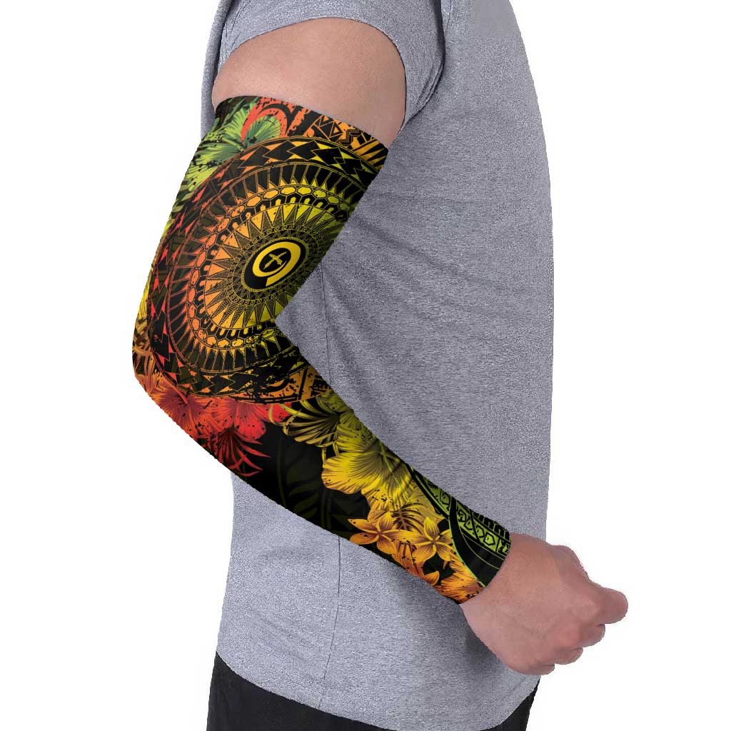 Vanuatu Arm Sleeves Hibisus Polynesian Pattern Reggae LT14 - Polynesian Pride