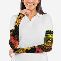 Vanuatu Arm Sleeves Hibisus Polynesian Pattern Reggae LT14 - Polynesian Pride