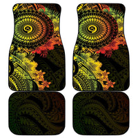 Vanuatu Car Mats Hibisus Polynesian Pattern Reggae LT14 - Polynesian Pride