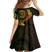 Vanuatu Family Matching Mermaid Dress and Hawaiian Shirt Hibisus Polynesian Pattern Reggae LT14 - Polynesian Pride