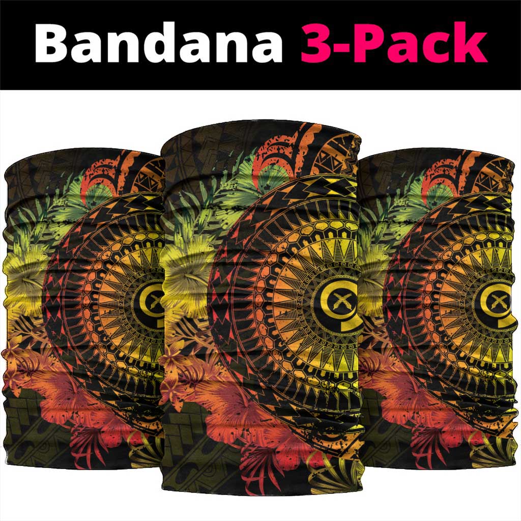 Vanuatu Neck Gaiter Hibisus Polynesian Pattern Reggae LT14 package One Size: 25*50cm Reggae - Polynesian Pride