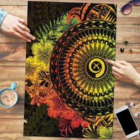 Vanuatu Puzzle Hibisus Polynesian Pattern Reggae - Polynesian Pride