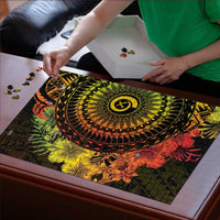 Vanuatu Puzzle Hibisus Polynesian Pattern Reggae - Polynesian Pride