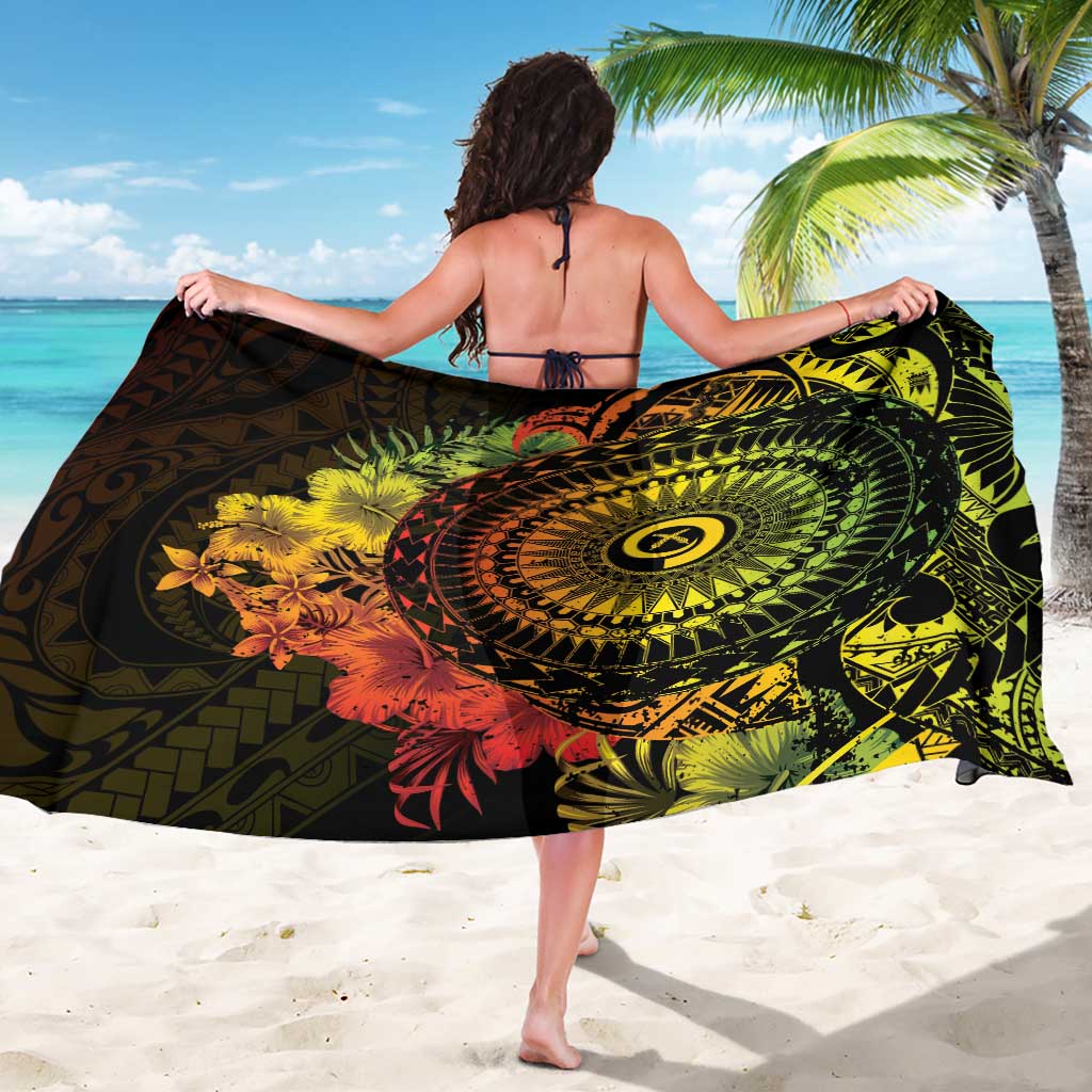 Vanuatu Sarong Hibisus Polynesian Pattern Reggae LT14 - Polynesian Pride