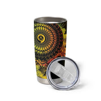 Vanuatu Tumbler Cup Hibisus Polynesian Pattern Reggae - Polynesian Pride